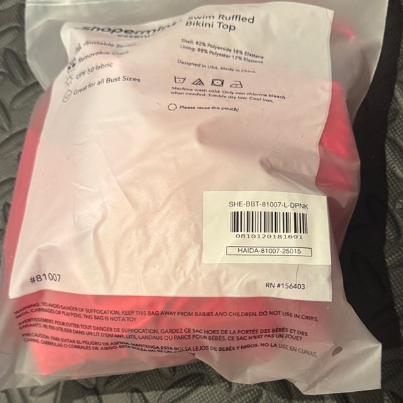 Shapermint • NWT Swim Ruffled Bikini Top RW1 - Picture 5 of 7